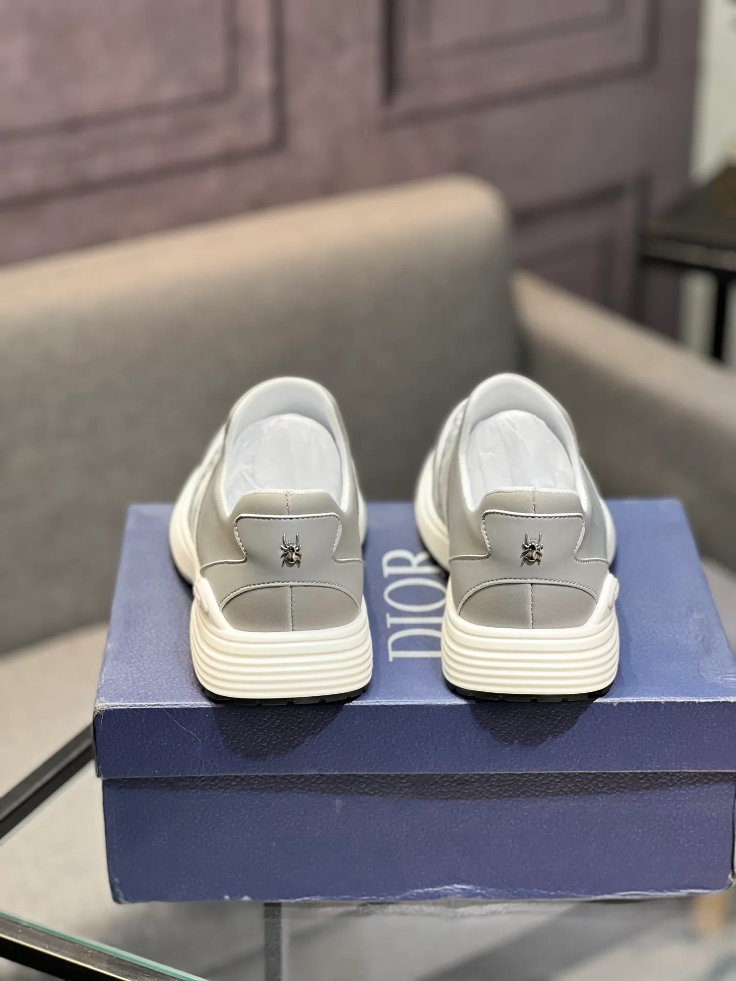 Men's shoes 💰420 [Dior] popular men's shoes, cowhide material splicing, mesh lining, original factory special sole, 38-45 (45 customized, non-refundable)